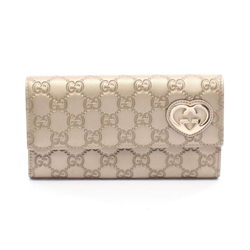 Gucci Lovely Guccissima Leather Long Wallet